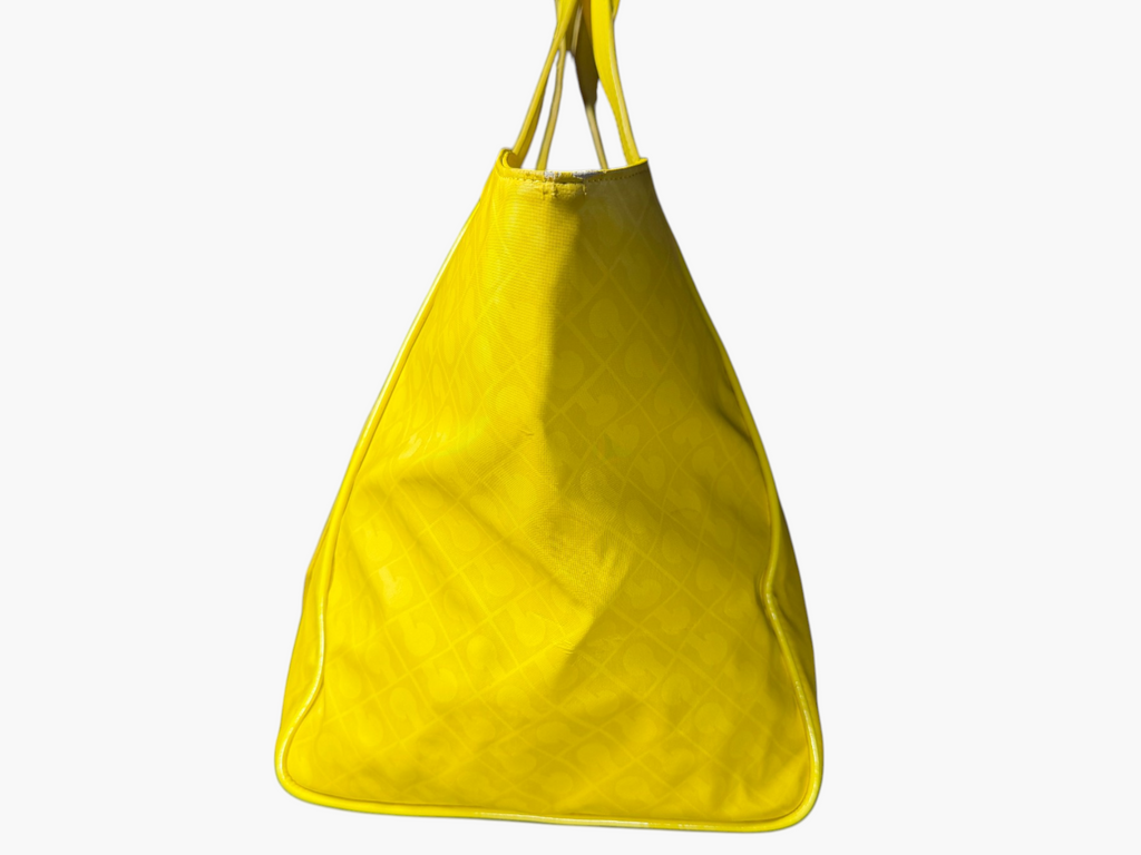 Vintage Gherardini Yellow Monogram Tote – photo 4