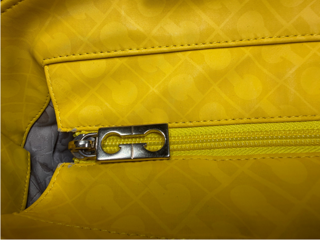 Vintage Gherardini Yellow Monogram Tote – photo 8