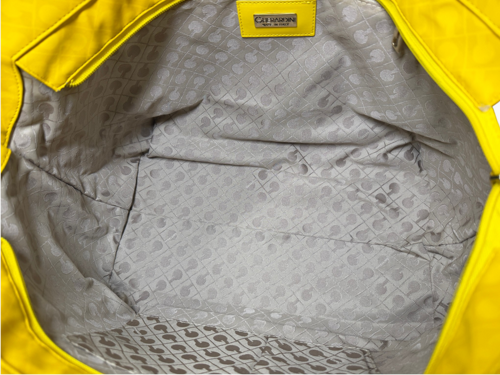 Vintage Gherardini Yellow Monogram Tote – photo 11