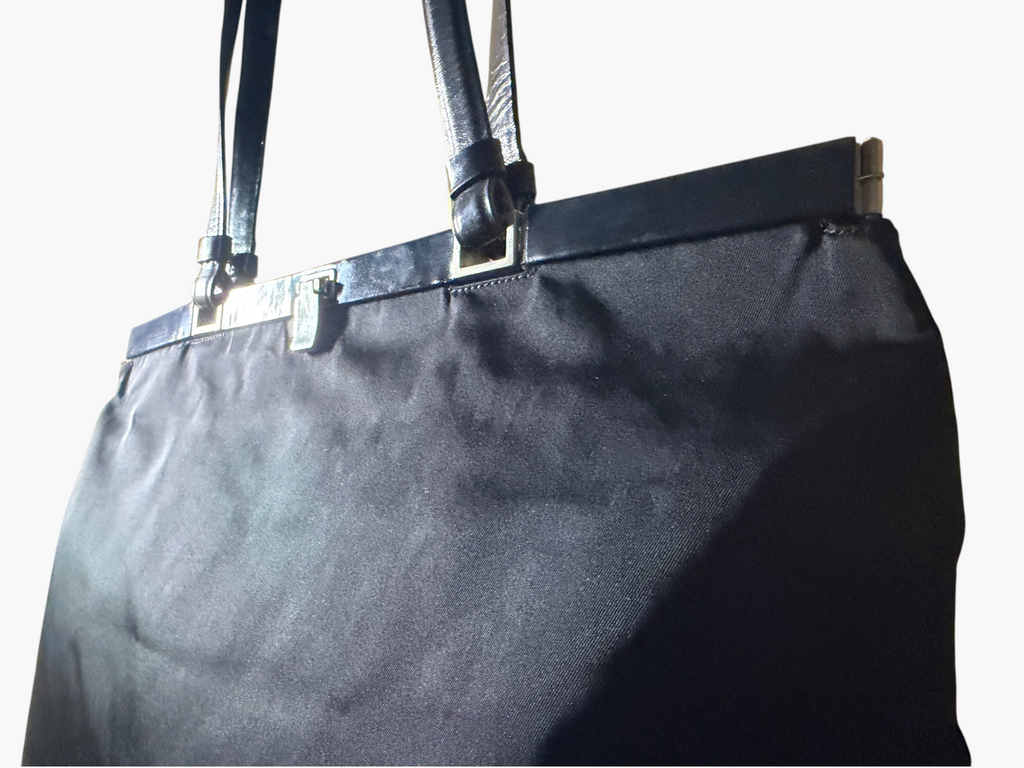 Vintage Prada Metal Framed Tessuto Nylon Tote – photo 6