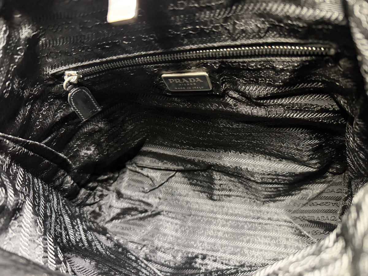 Vintage Prada Metal Framed Tessuto Nylon Tote – photo 14
