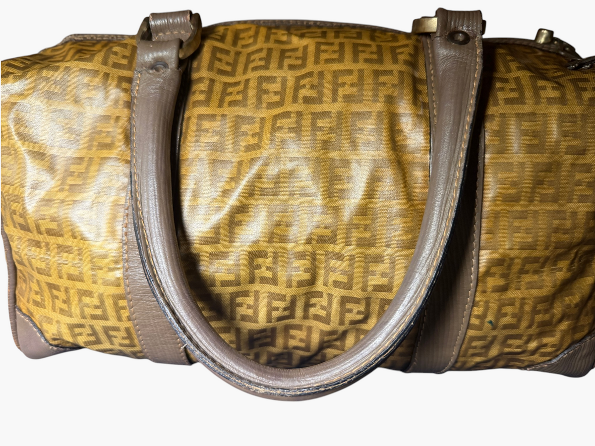 Vintage Fendi Zucca Boston Bag – photo 12
