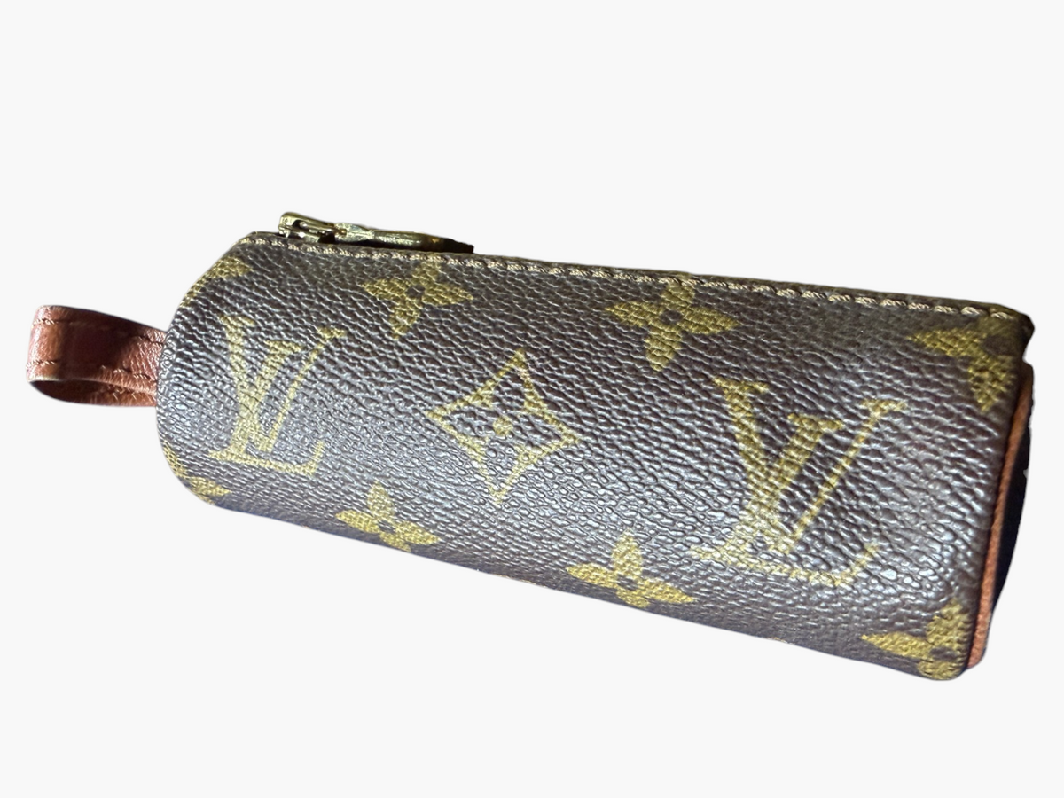 Vintage Louis Vuitton Monogram Golf Ball Case / Accessory Case