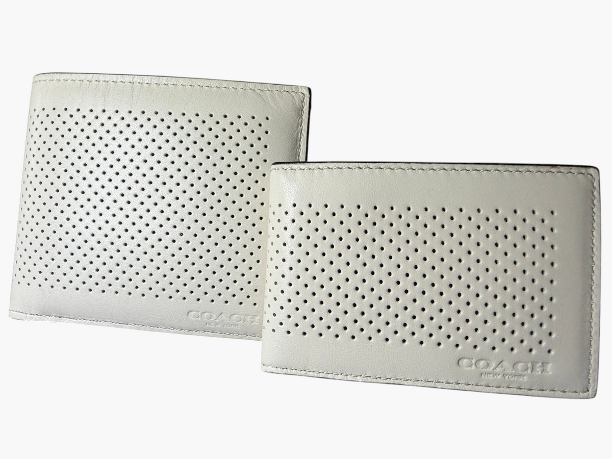 Coach Perforated Leather 3-in-1 Wallet