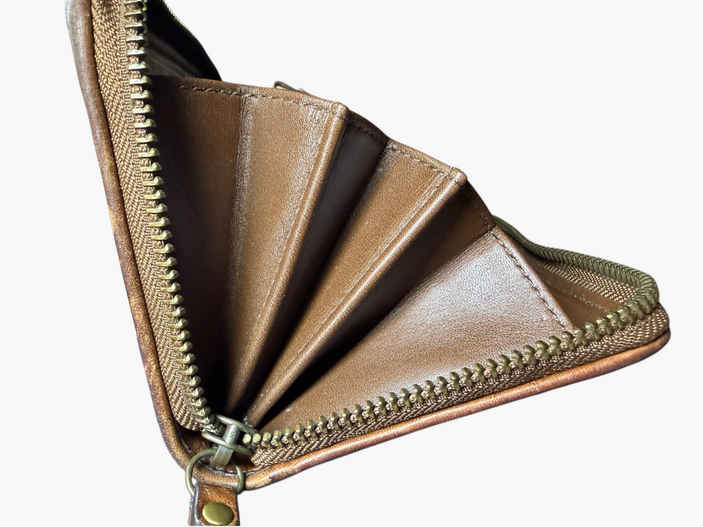 Rare Coach Denim Patchwork Zip-Around Wallet – photo 11