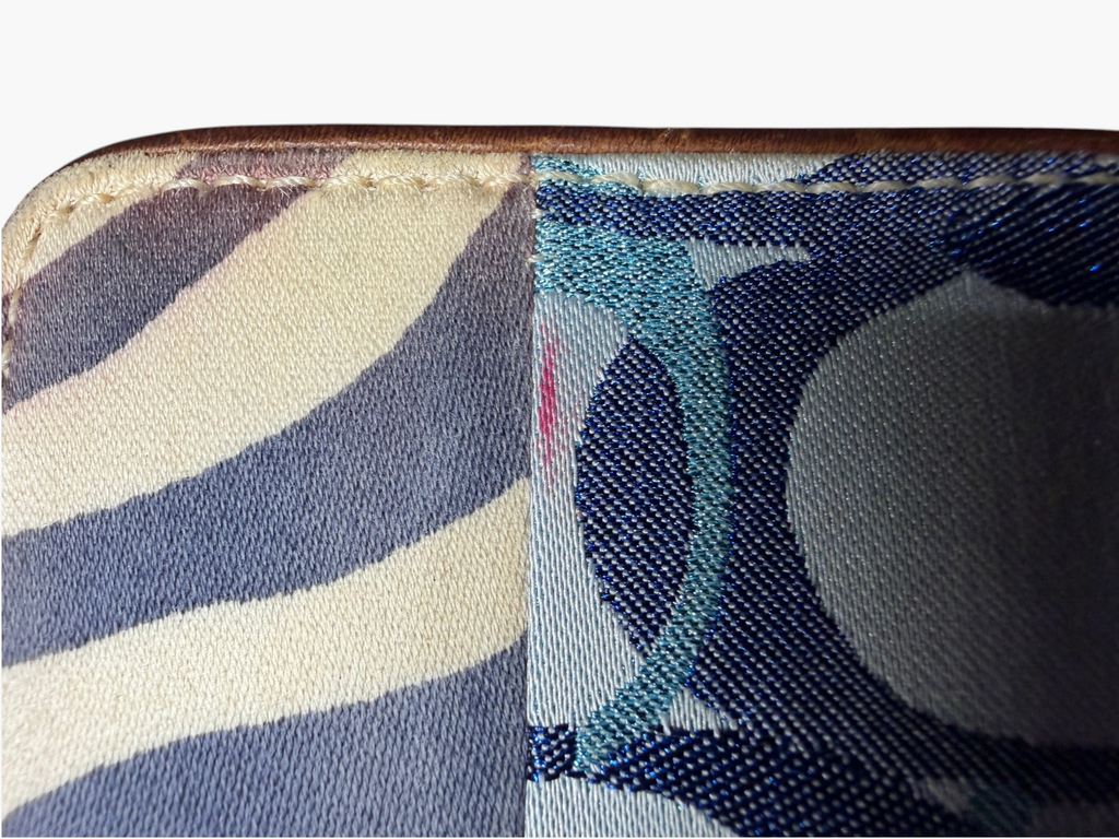 Rare Coach Denim Patchwork Zip-Around Wallet – photo 12