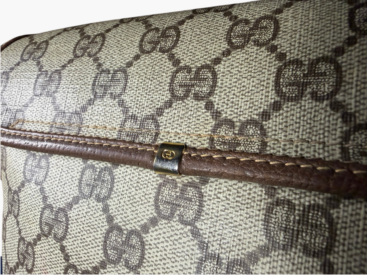 Vintage Gucci GG Canvas Flap Crossbody Bag Circa 1981–1982 with Leather Lining – photo 5