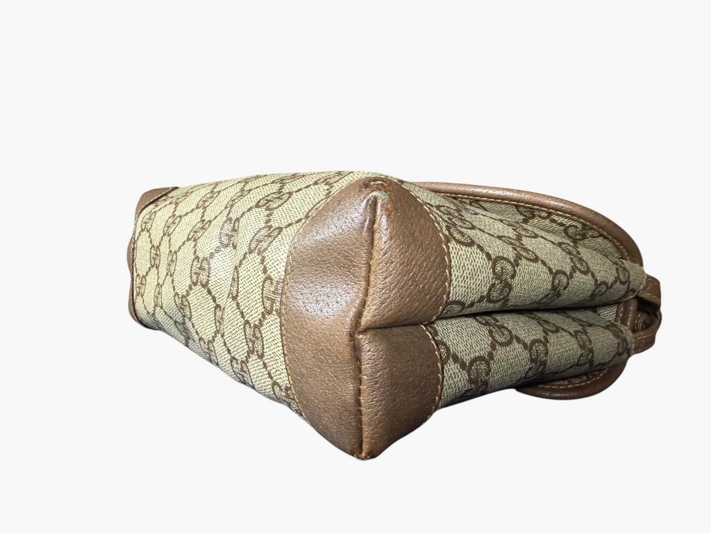 Vintage Gucci GG Canvas Flap Crossbody Bag Circa 1981–1982 with Leather Lining – photo 11