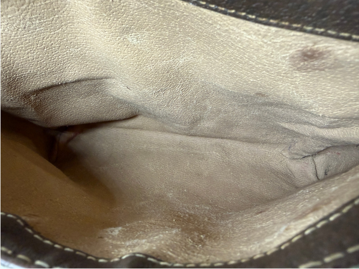 Vintage Gucci GG Canvas Flap Crossbody Bag Circa 1981–1982 with Leather Lining – photo 19