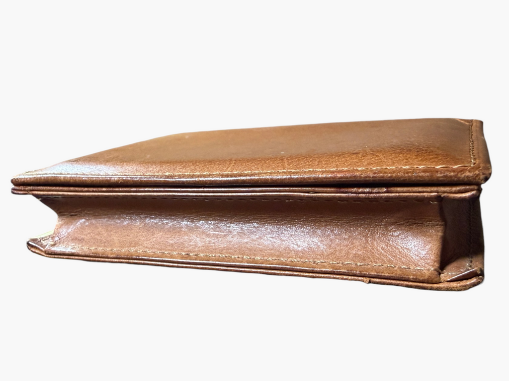 Vintage Coach British Tan Leather Business Card Holder – photo 8