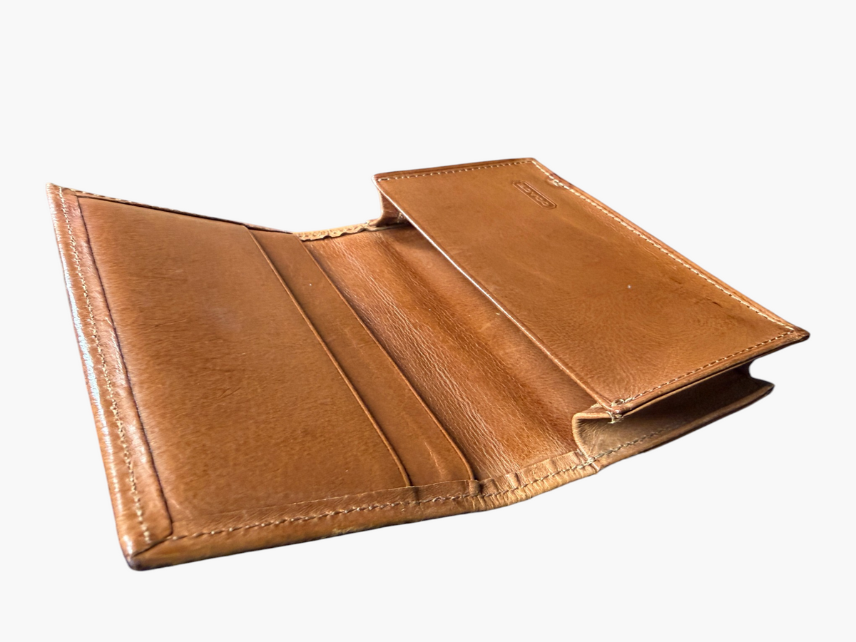 Vintage Coach British Tan Leather Business Card Holder – photo 4