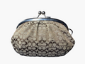 Coach Signature Canvas Kiss-Lock Coin Purse