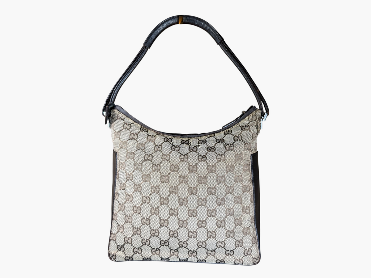 Vintage Gucci GG Monogram Flat Hobo Shoulder Bag - Tom Ford Era – photo 3
