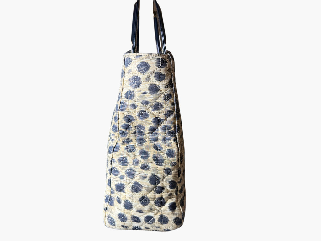 Vintage Christian Dior Lady Dior Animal Print Cannage 1997 With Entrupy CoA
