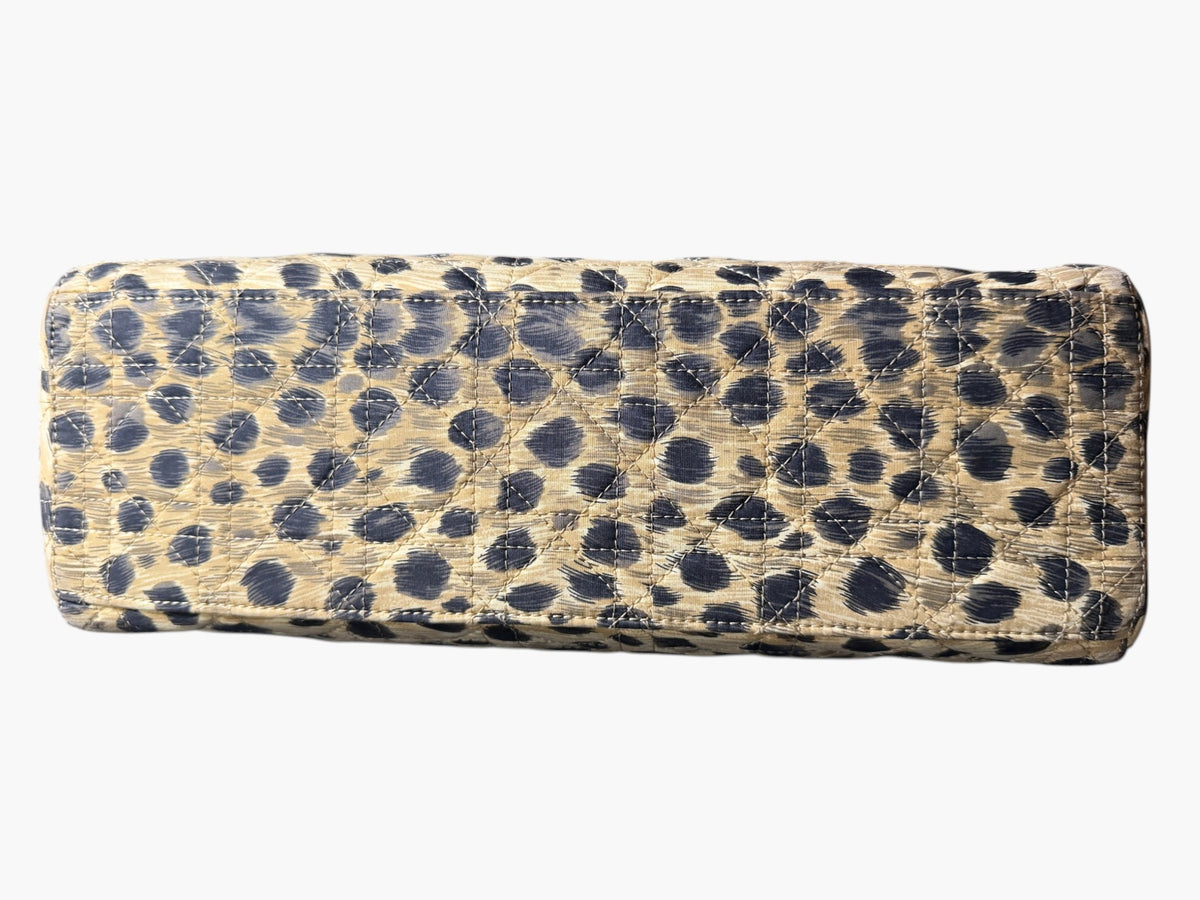 Vintage Christian Dior Lady Dior Animal Print Cannage 1997 With Entrupy CoA
