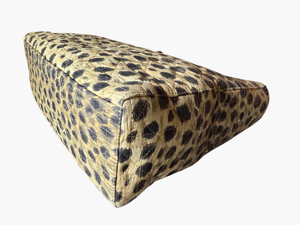 Vintage Christian Dior Lady Dior Animal Print Cannage 1997 With Entrupy CoA