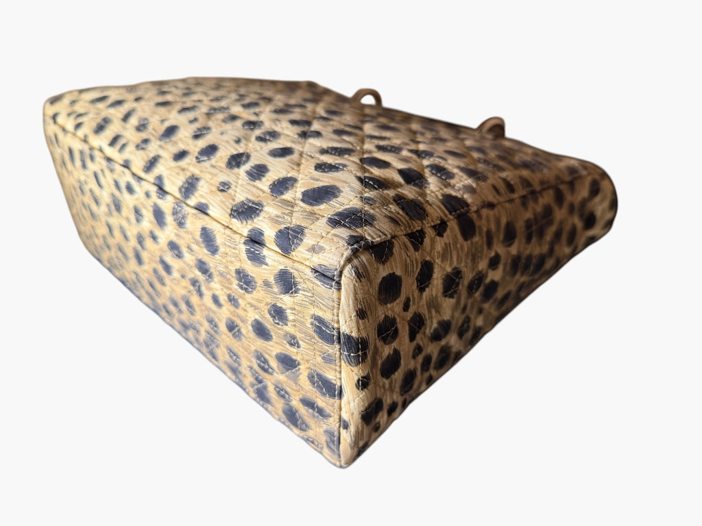Vintage Christian Dior Lady Dior Animal Print Cannage 1997 With Entrupy CoA