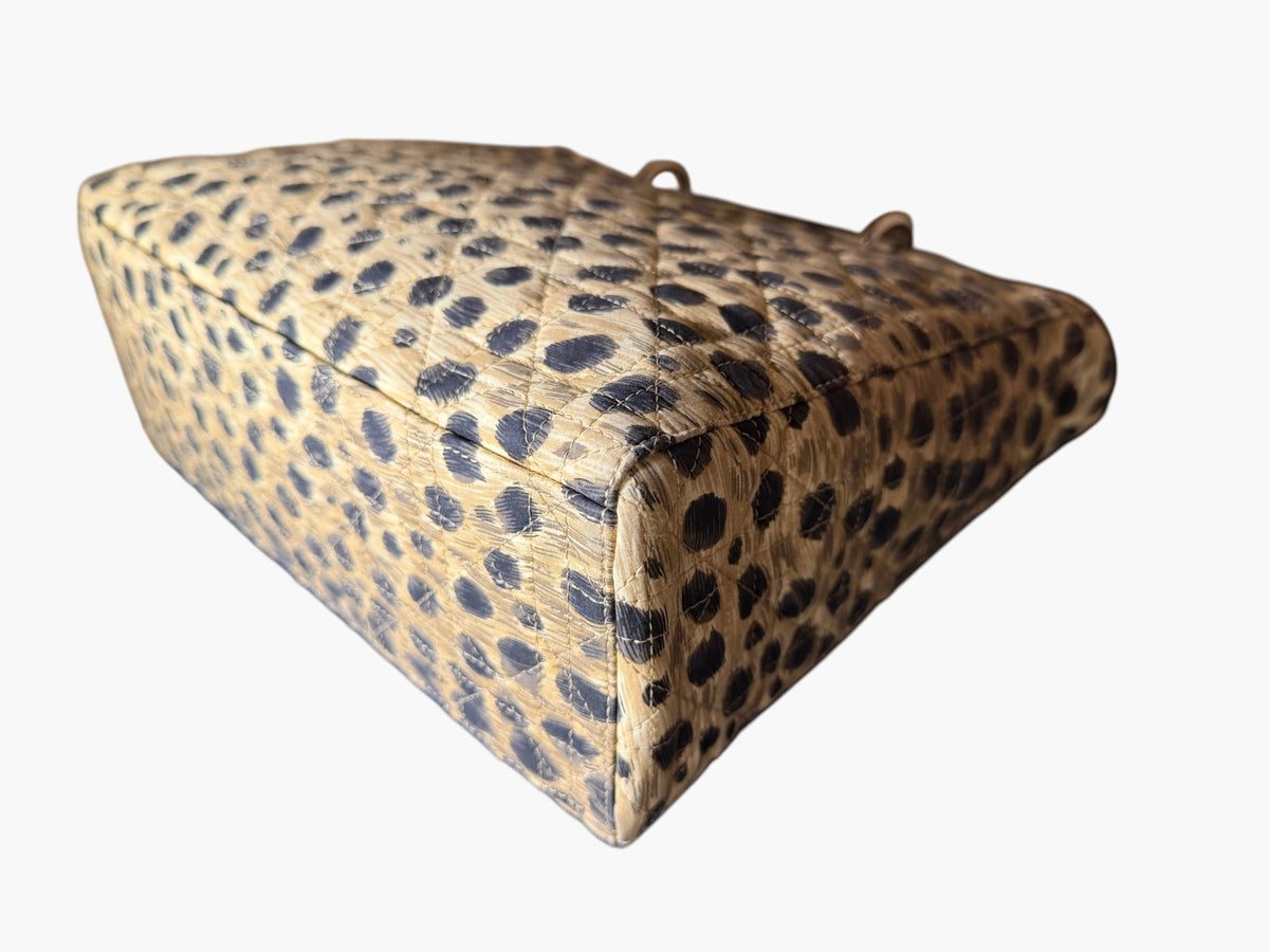 Vintage Christian Dior Lady Dior Animal Print Cannage 1997 With Entrupy CoA