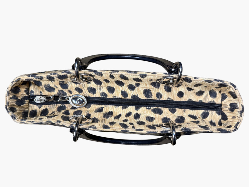 Vintage Christian Dior Lady Dior Animal Print Cannage 1997 With Entrupy CoA