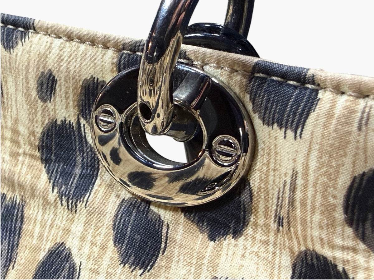 Vintage Christian Dior Lady Dior Animal Print Cannage 1997 With Entrupy CoA