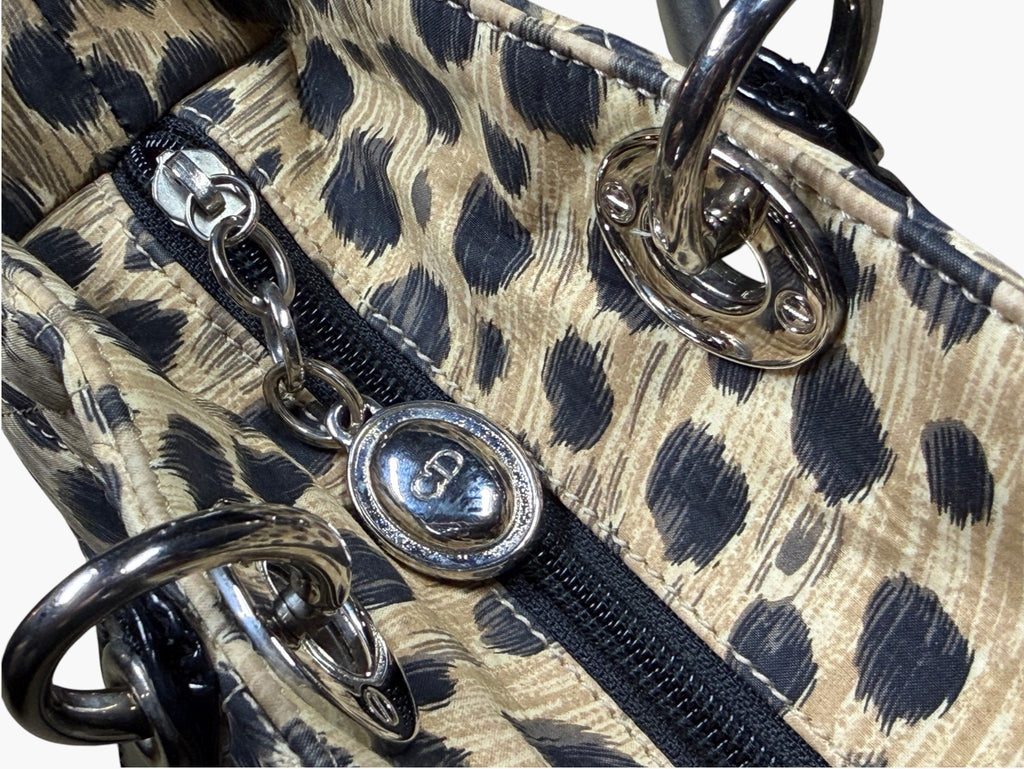 Vintage Christian Dior Lady Dior Animal Print Cannage 1997 With Entrupy CoA