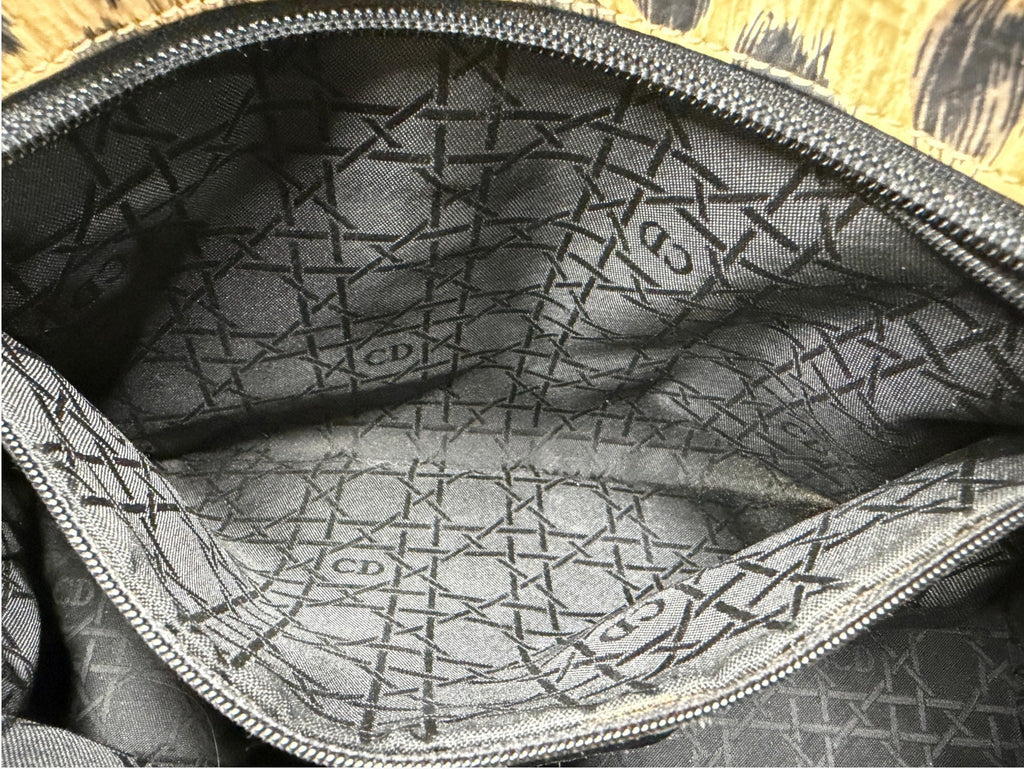 Vintage Christian Dior Lady Dior Animal Print Cannage 1997 With Entrupy CoA