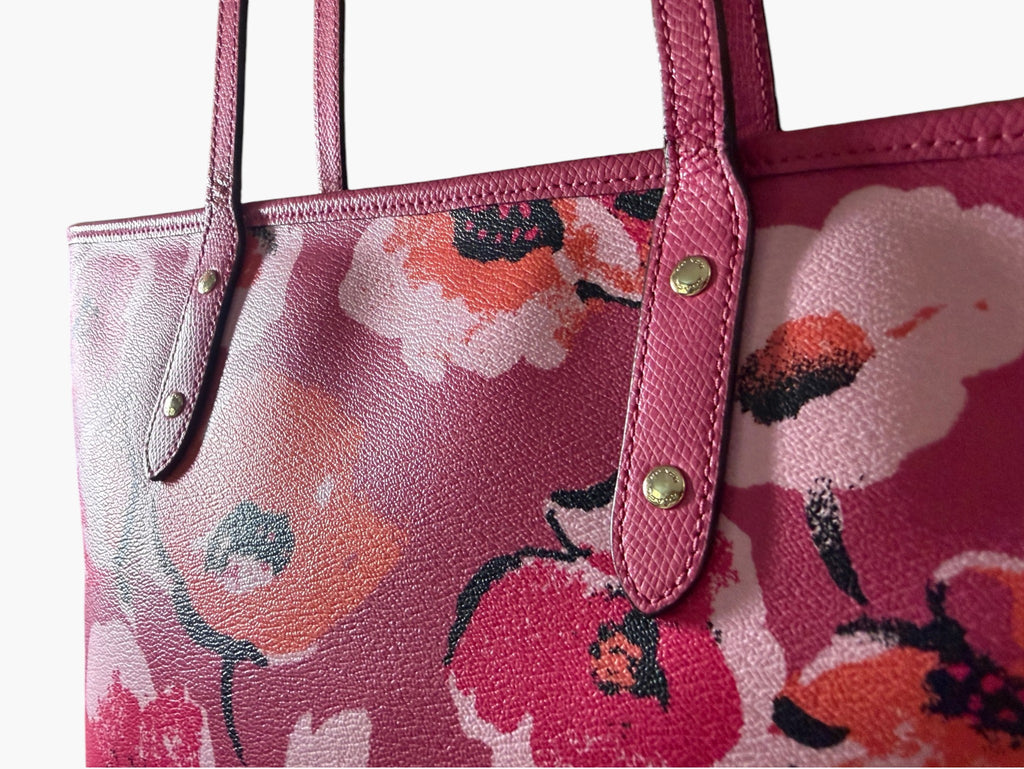 Coach Wildflower Pink Large City Zip Tote