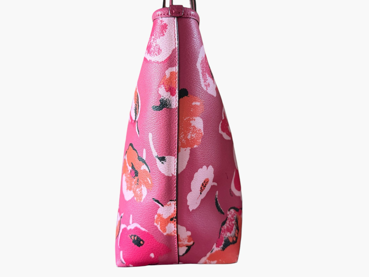 Coach Wildflower Pink Large City Zip Tote