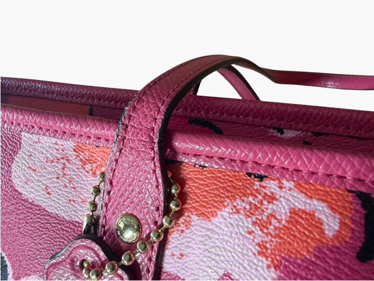 Coach Wildflower Pink Large City Zip Tote