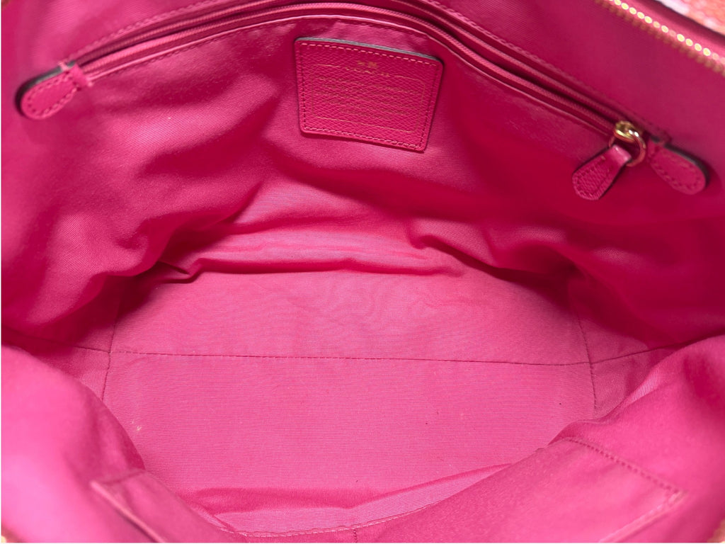 Coach Wildflower Pink Large City Zip Tote