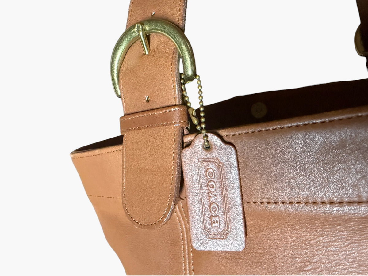 Vintage Coach Duffle Soho XL British Tan Tote - Made in the USA