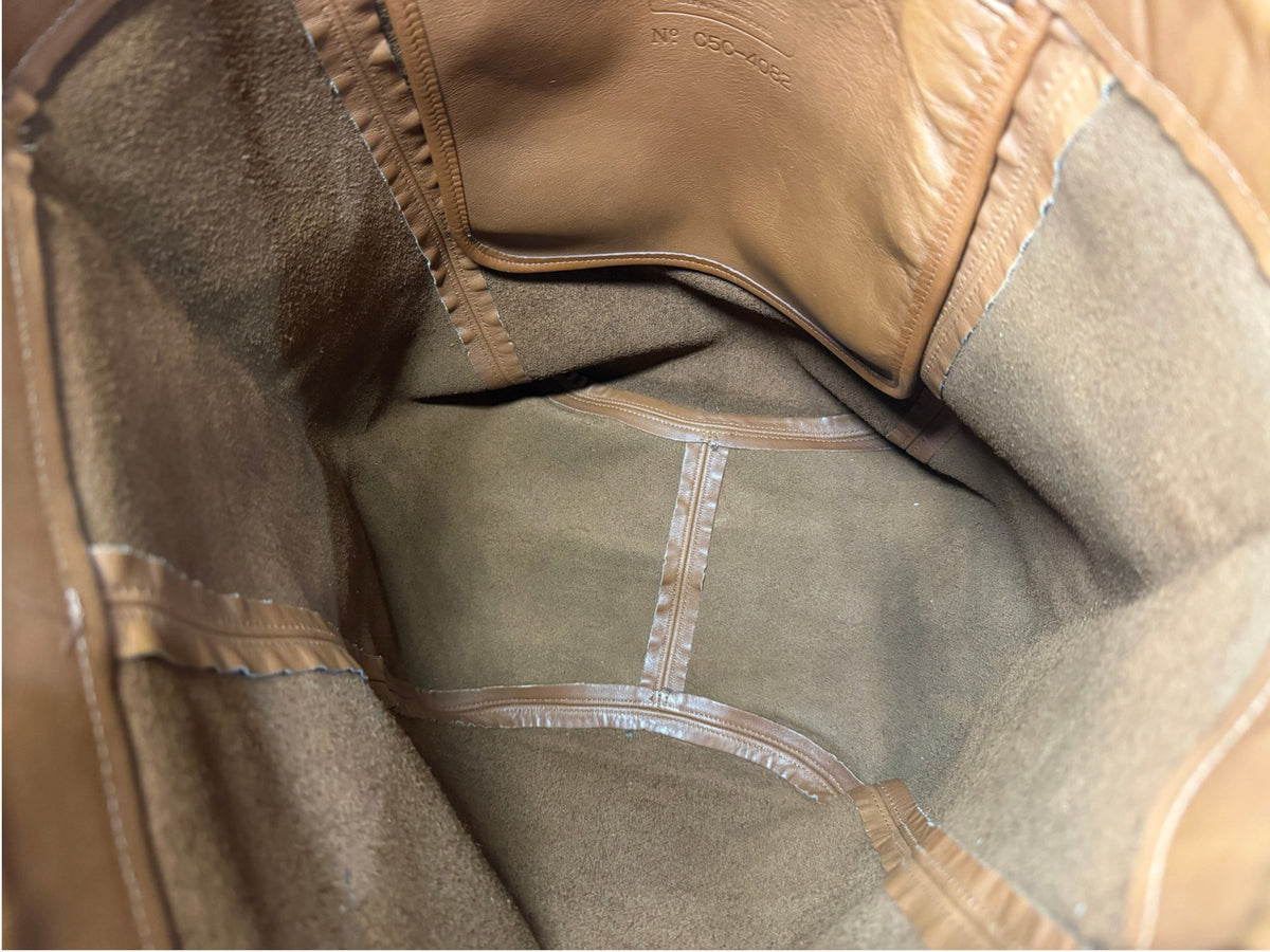 Vintage Coach Duffle Soho XL British Tan Tote - Made in the USA