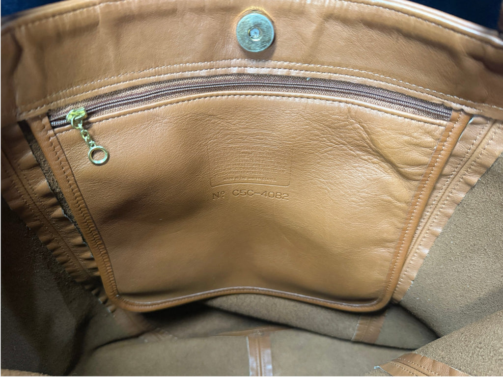 Vintage Coach Duffle Soho XL British Tan Tote - Made in the USA
