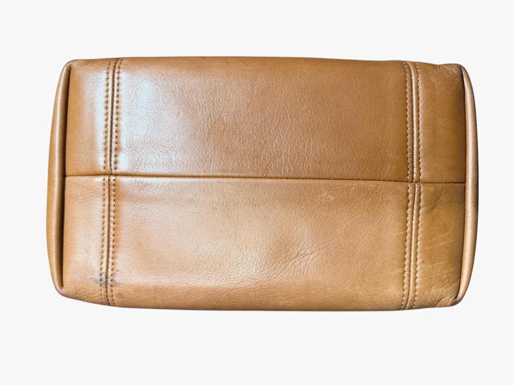 Vintage Coach Waverly British Tan Leather Tote - Made in the USA