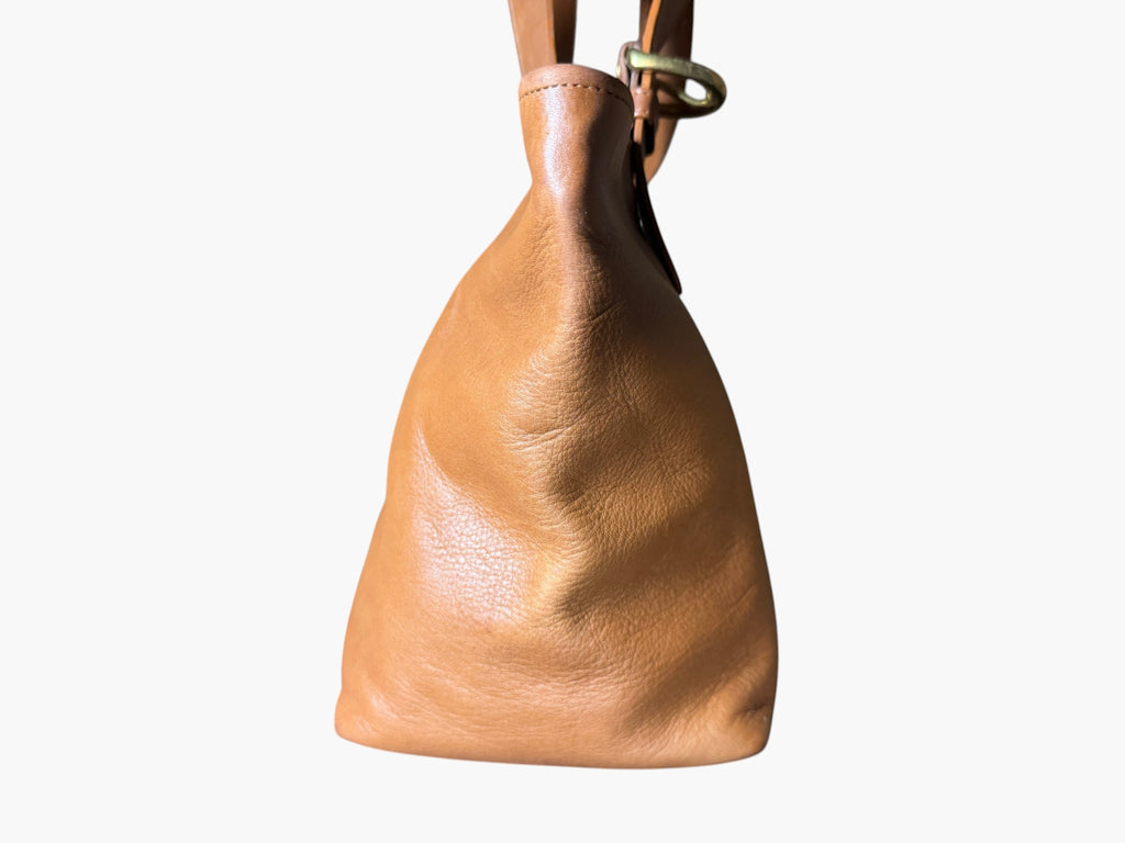 Vintage Coach Waverly British Tan Leather Tote - Made in the USA