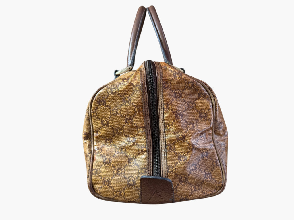 Morabito monogram duffle bag, side view