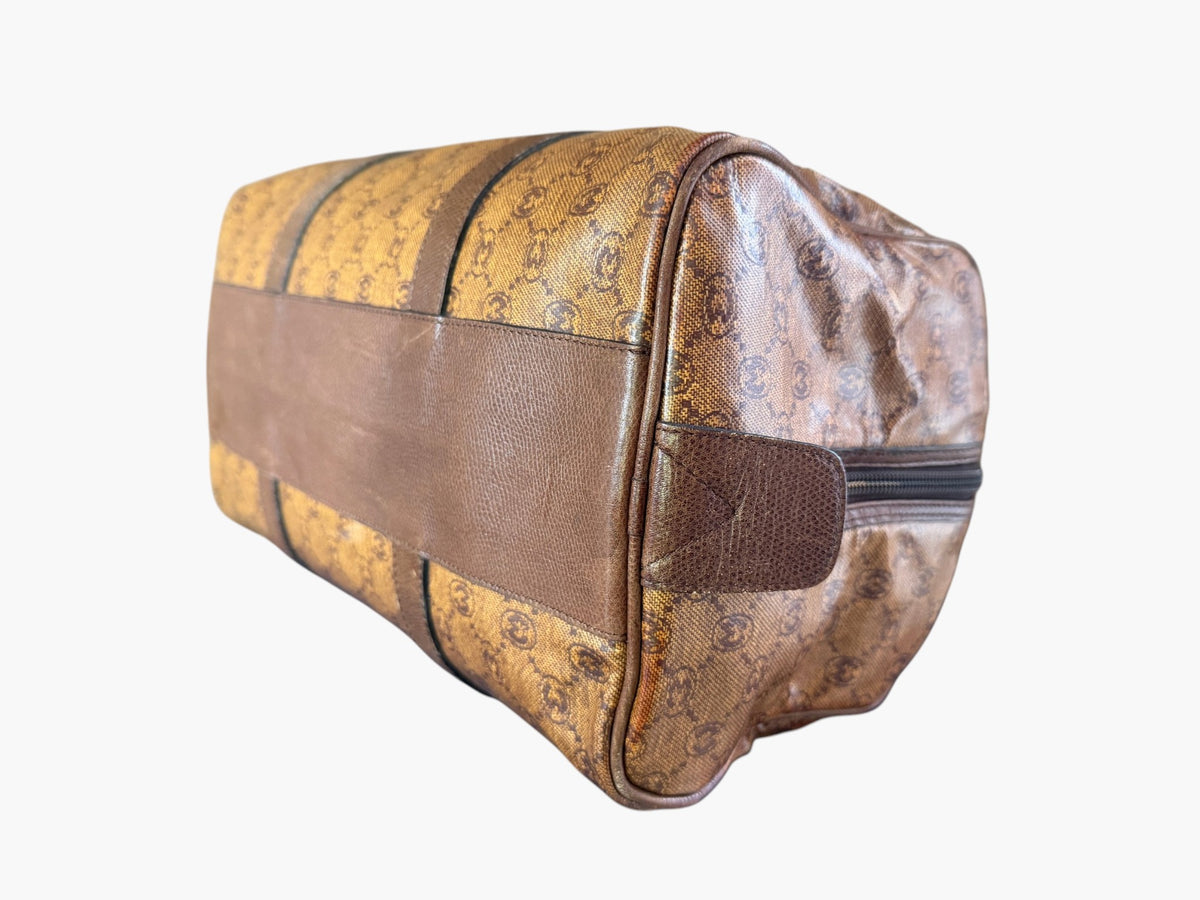 Morabito monogram duffle bag, base at an angle