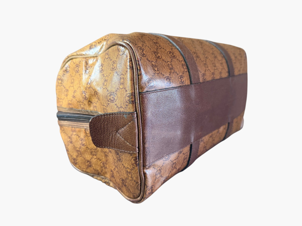 Morabito monogram duffle bag, end view