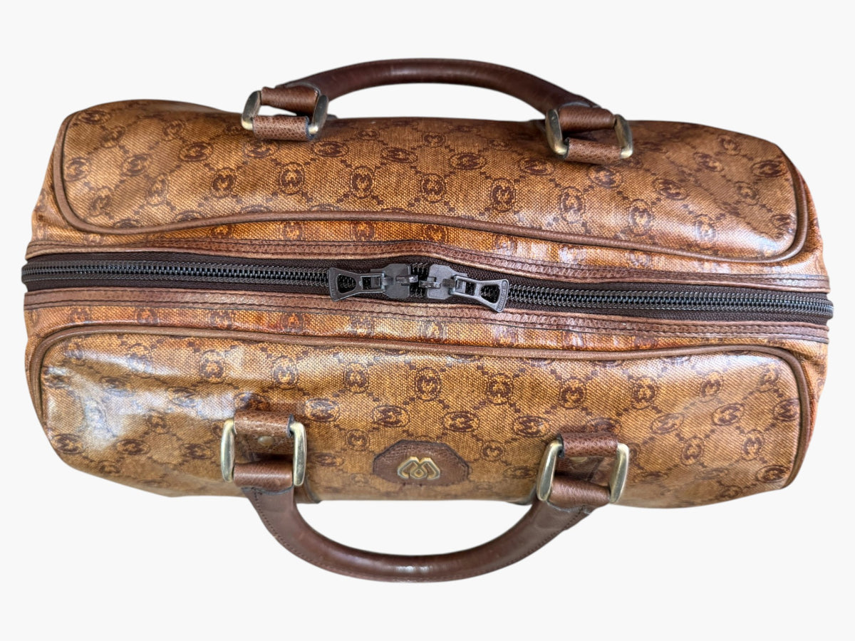 Morabito monogram duffle bag, top view