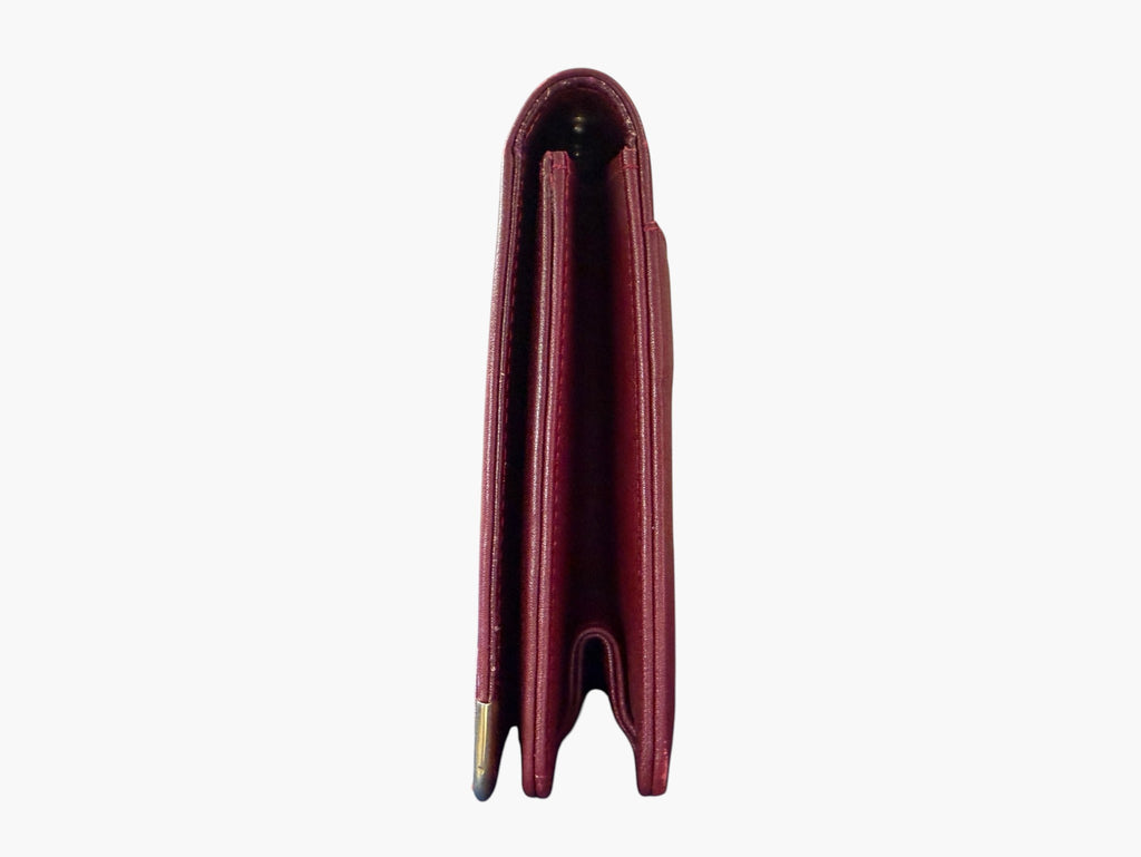 Cartier Must de Cartier clutch standing upright, side view