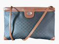 Vintage Gucci Micro GG coated canvas crossbody bag with tan leather trim, image 1 of 21