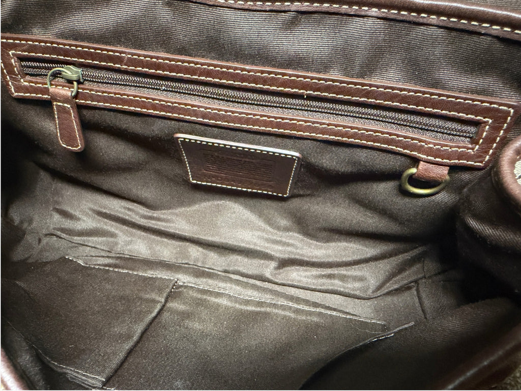 Vintage Coach Signature Canvas and Suede Studded Soho Bag, image 15 of 17