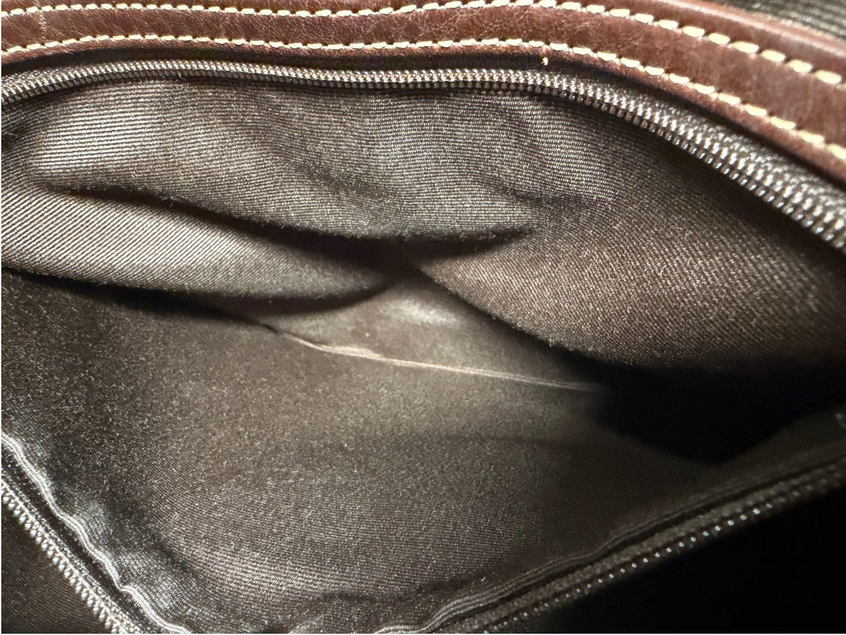 Vintage Coach Signature Canvas and Suede Studded Soho Bag, image 16 of 17