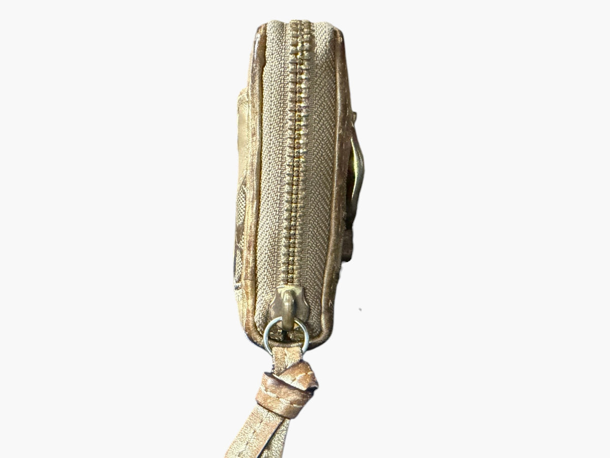 Coach Signature Y2K Soho Patchwork Metallic Leather Accordion Zip Wallet, image 5 of 15
