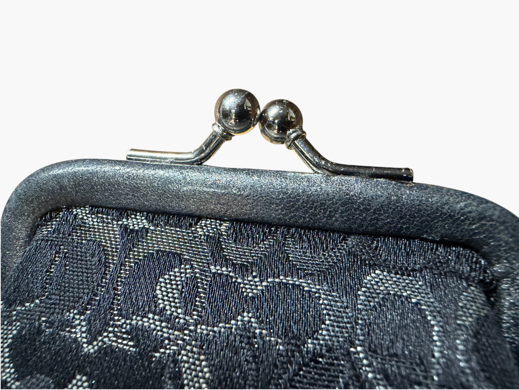 Coach Signature Jacquard Mini Lurex Kisslock Coin Purse Bag Charm, image 2 of 8