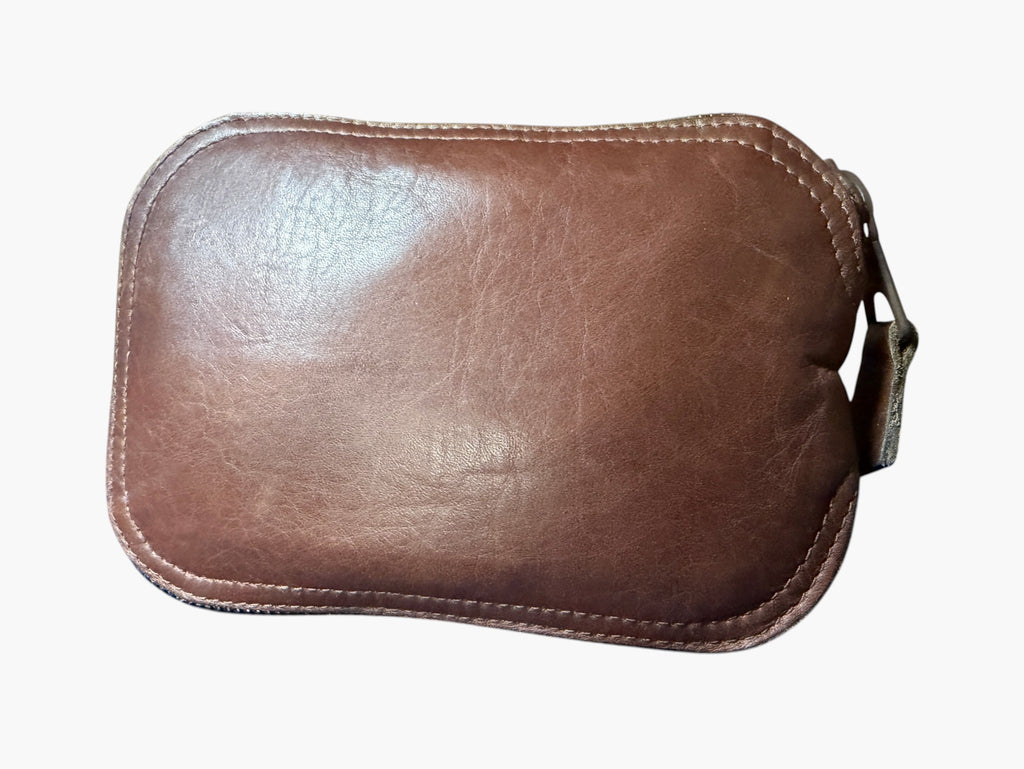 Vintage Gucci Horsebit Print Foldable Tote in Brown Leather Pouch, image 4 of 10