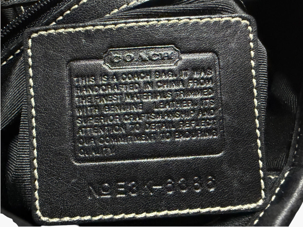Coach Soho Signature Mini C Jacquard Hobo Shoulder Bag in Black and Grey, image 16 of 18