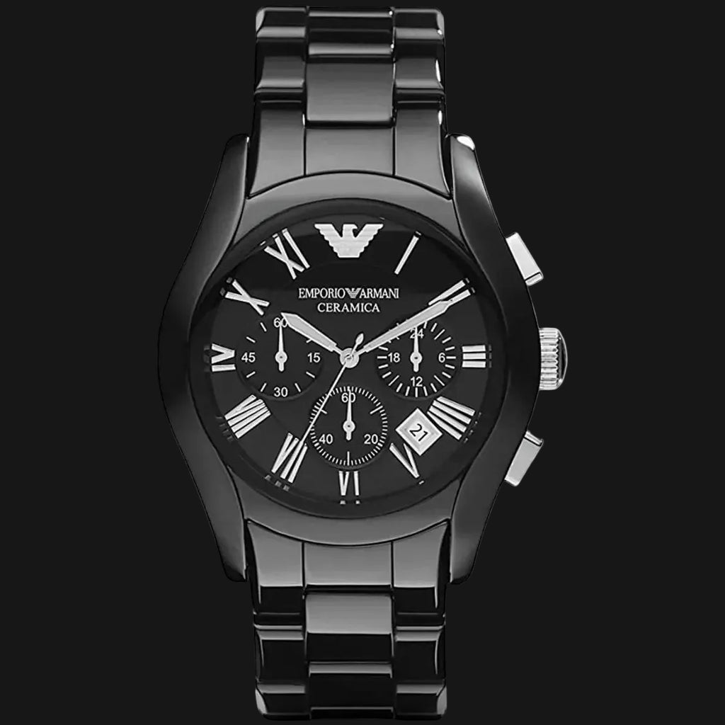 Emporio Armani Ceramica Herren Chronograph Quarzuhr mit Datum AR-1400