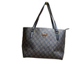 Pinky & Dianne Monogram Canvas Tote Bag – Black &amp; Gold