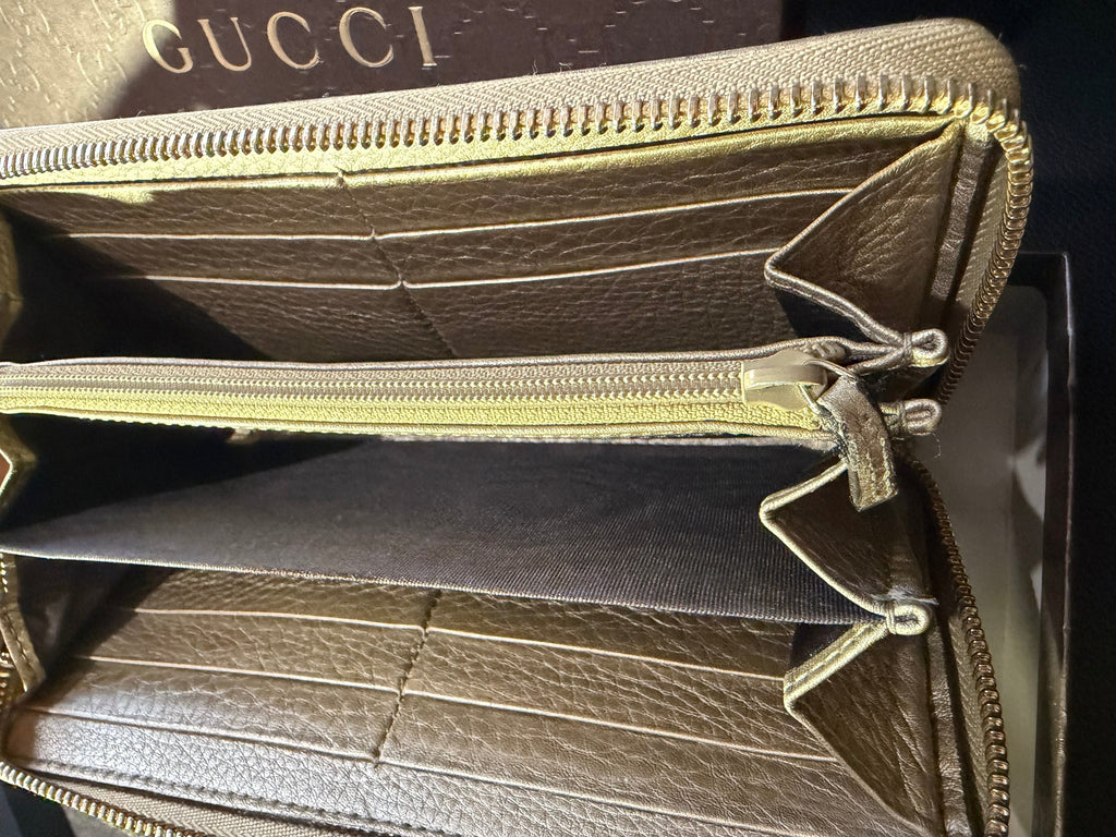 Gucci Soho Champagne Gold Long Wallet